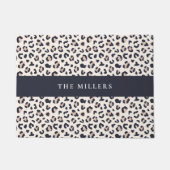 Leopardruckpink Fußmatte (Vorderseite)