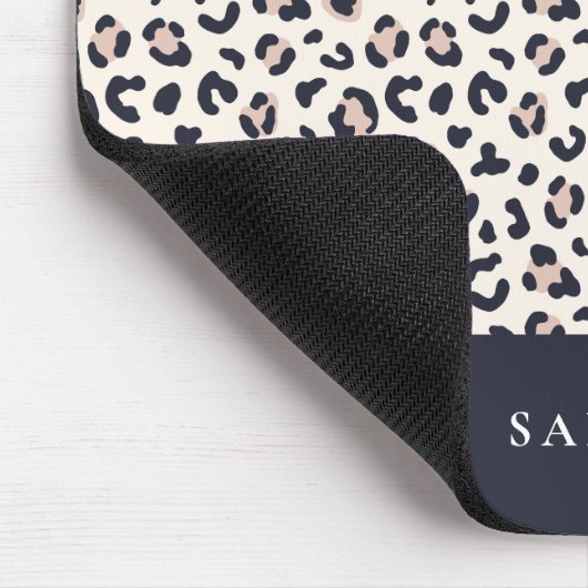 Leopardruckpink Mousepad (Ecke)