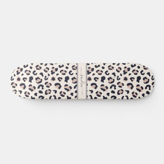 Leopardruckpink Skateboard (Horizontal)