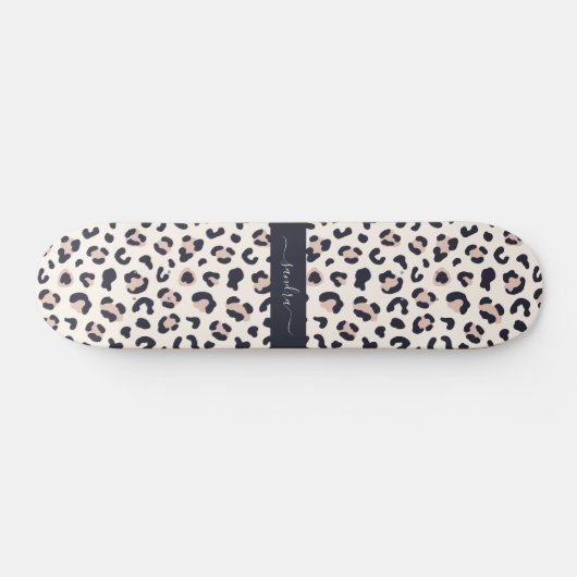 Leopardruckpink Skateboard (Horizontal)