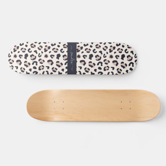 Leopardruckpink Skateboard (Horizontal)