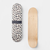 Leopardruckpink Skateboard (Vorderseite)