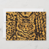 Leopardrucktiger Katzenleoparden Geburtstag oder s (Vorderseite)