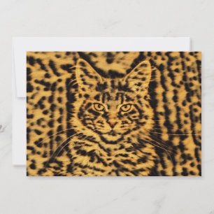 Leopardrucktiger Katzenleoparden Geburtstag oder s
