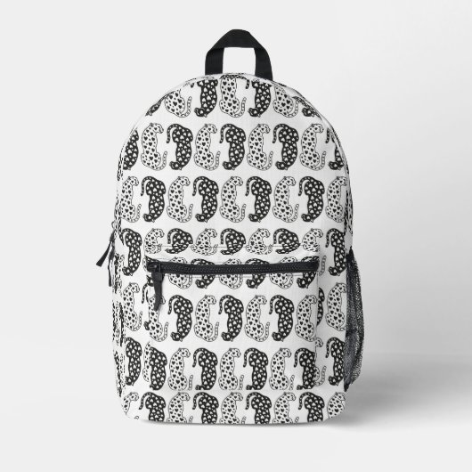 Leopards Bedruckter Rucksack (Vorderseite)
