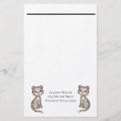 Leopards Briefpapier (Vorderseite)