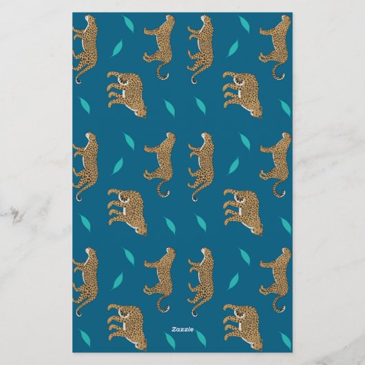 Leopards Briefpapier (Rückseite)