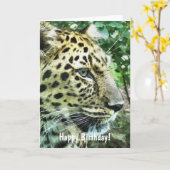 LEOPARDS KARTE (Gelbe Blume)