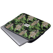 Leopards Muster individuelle Laptop-Ärmel für Mono Laptopschutzhülle (Vorne Knopf)