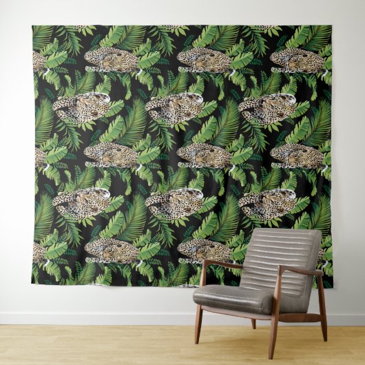 Leopards Mustertapestes Wandteppich (Beispiel (Horizontal))