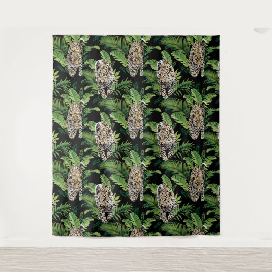 Leopards Mustertapestes Wandteppich (Vorderseite)