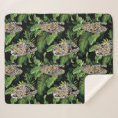 Leopards Mustervlies Sherpadecke (Vorderseite (Horizontal))