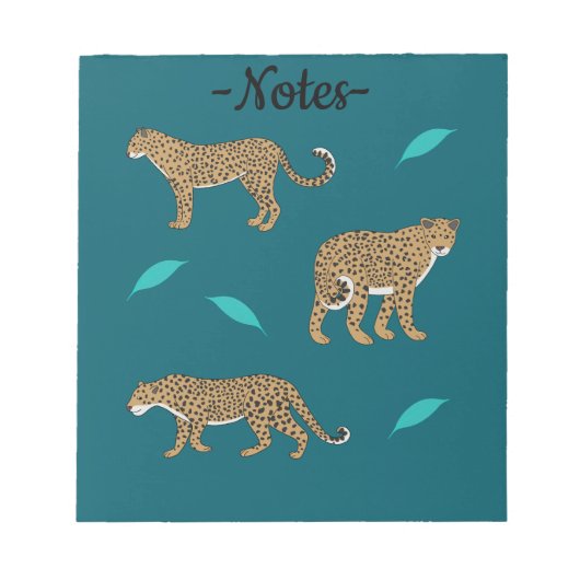Leopards Notizblock (Vorderseite)