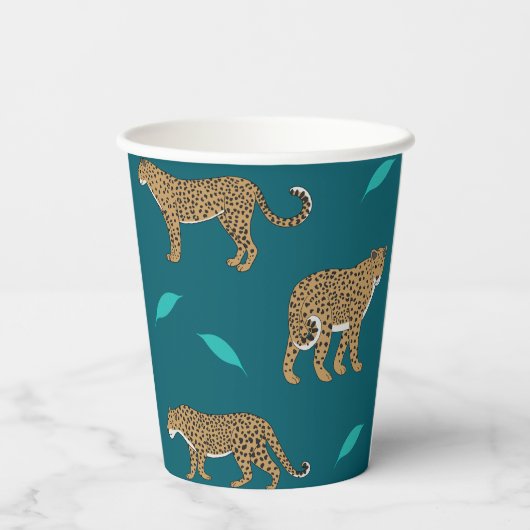 Leopards Pappbecher (Rückseite)