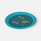 Leopards Pappteller (Schrägansicht)