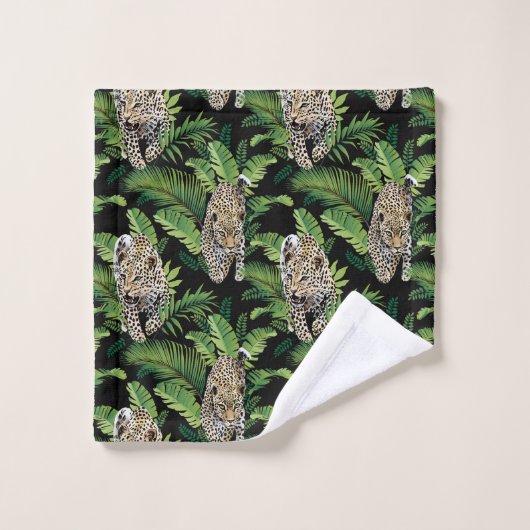 Leopards Pattern Handtuchhandtuch Set (Waschlappen)