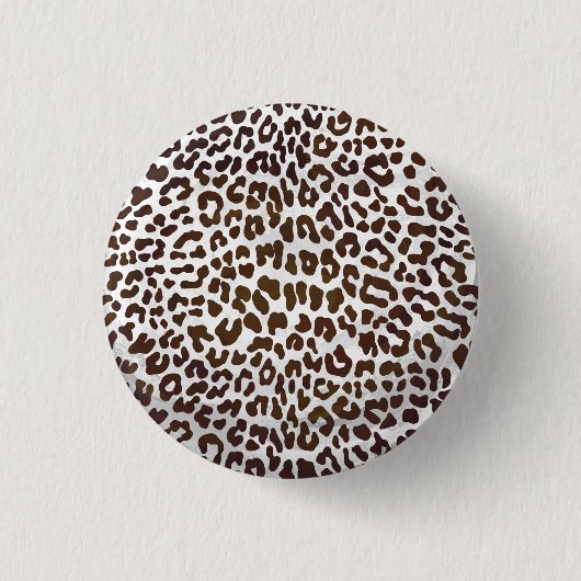 Leopardschokolade Button (Vorderseite)