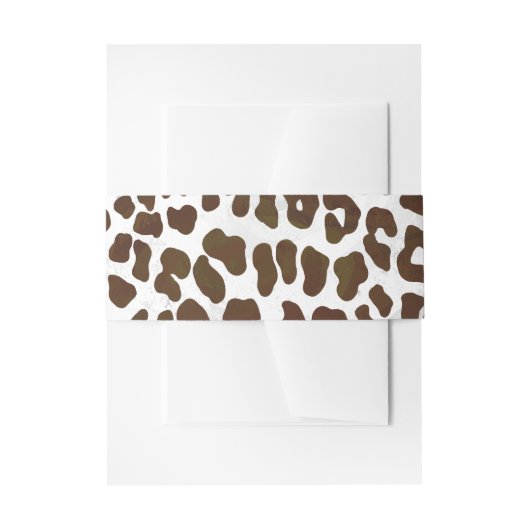 Leopardschokolade Einladungsbanderole (Vorderseite Beispiel)