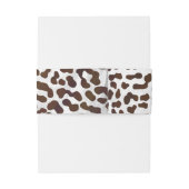 Leopardschokolade Einladungsbanderole (Rückseitenbeispiel)