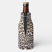 Leopardschokolade Flaschenkühler (Flasche Rückseite)