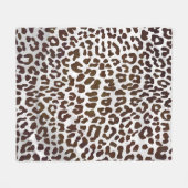 Leopardschokolade Fleecedecke (Vorderseite (Horizontal))