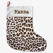 Leopardschokolade Großer Weihnachtsstrumpf (Vorderseite)
