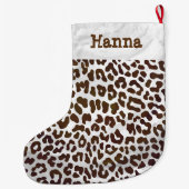 Leopardschokolade Großer Weihnachtsstrumpf (Rückseite)