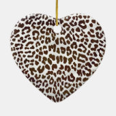 Leopardschokolade Keramik Ornament (Hinten)