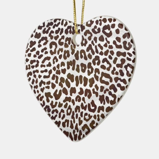 Leopardschokolade Keramik Ornament (Links)