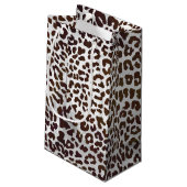 Leopardschokolade Kleine Geschenktüte (Rückseite Schrägansicht)