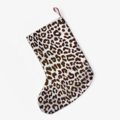 Leopardschokolade Kleiner Weihnachtsstrumpf (Rückseite (Hängend))