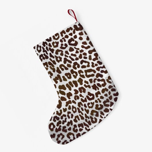 Leopardschokolade Kleiner Weihnachtsstrumpf (Rückseite (Hängend))