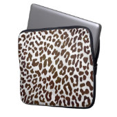 Leopardschokolade Laptopschutzhülle (Vorderseite Links)