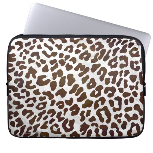 Leopardschokolade Laptopschutzhülle (Vorderseite)