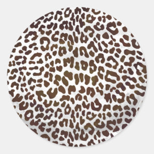 Leopardschokolade Runder Aufkleber