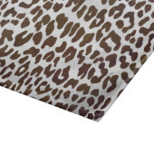 Leopardschokolade Schneidebrett (Ecke)