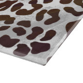Leopardschokolade Schneidebrett (Ecke)