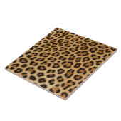 Leopardtextur Fell Haut Leder Tierdruck Muster Fliese (Seite)
