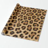 Leopardtextur Fell Haut Leder Tierdruck Muster Geschenkpapier (Ungerollt)