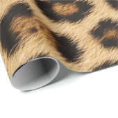 Leopardtextur Fell Haut Leder Tierdruck Muster Geschenkpapier (Rolleneckpunkt)