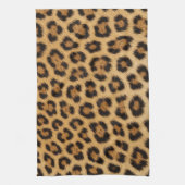 Leopardtextur Fell Haut Leder Tierdruck Muster Geschirrtuch (Vertikal)