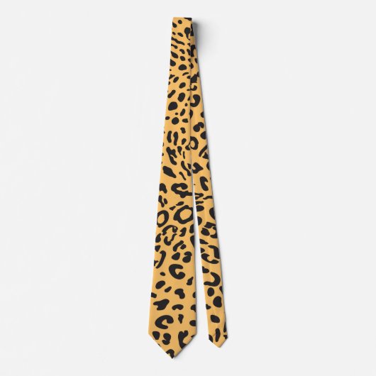 Leopardtextur Krawatte (Vorderseite)