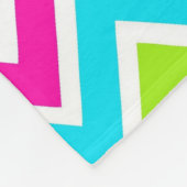 Leopardzebra-Zickzack Geburtstag Fleecedecke (Ecke)