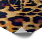 Leoparfarbe Poster (Ecke)