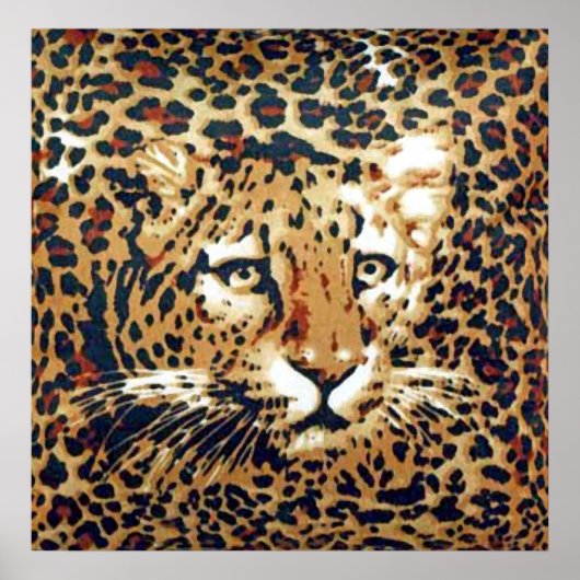 Leoparfarbe Poster (Vorne)