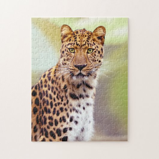Leoparfotografie Puzzle (Vertikal)