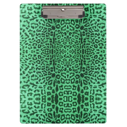 Leopargrüner Druck Klemmbrett (Vorderseite)