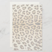 Leoparhaar Briefpapier (Vorne/Hinten)