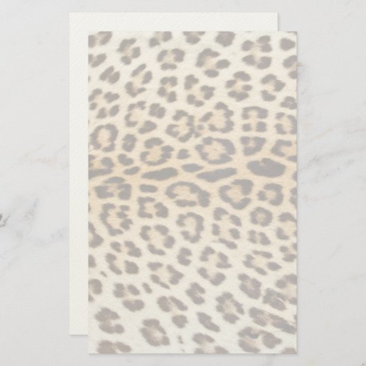 Leoparhaar Briefpapier (Vorne/Hinten)