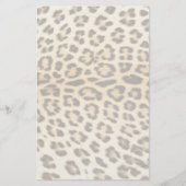 Leoparhaar Briefpapier (Vorderseite)